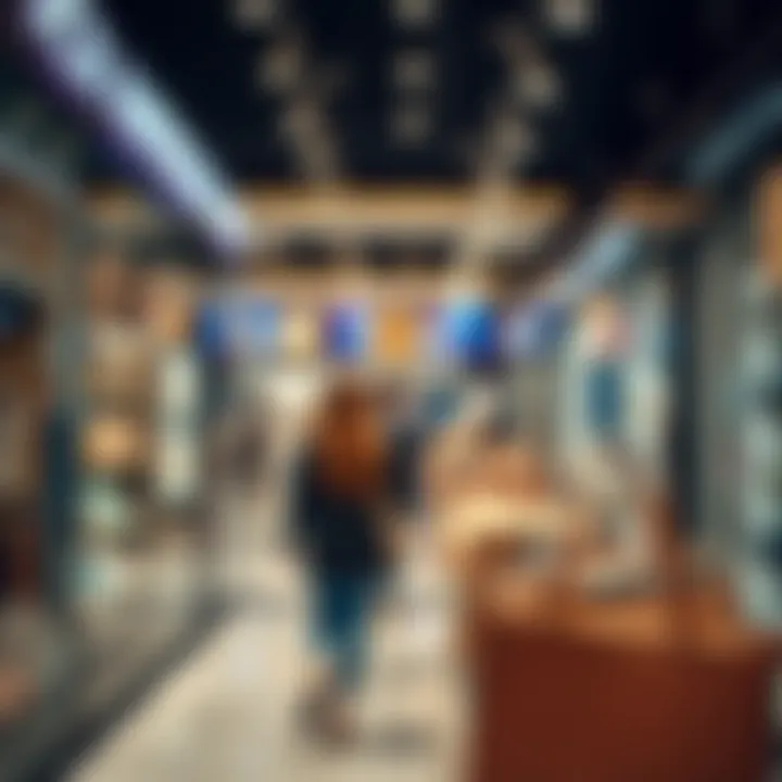 Affordable Accessories Discovery A shopper exploring affordable accessories in Dubai Mall