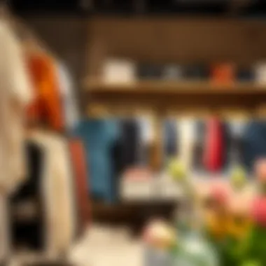 Budget-Friendly Clothing Options A stylish budget-friendly clothing section in a store