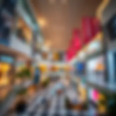 Shopping Haven at Dubai Mall An open space in Dubai Mall filled with enticing shops