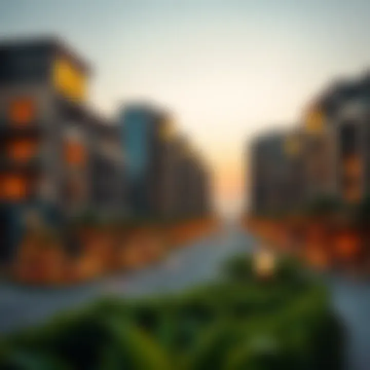 Luxurious residential buildings in Al Barsha emphasizing real estate potential