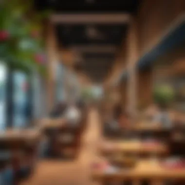 Diverse Dining Options at Al Khawaneej Walk An inviting dining area with a variety of culinary offerings at Al Khawaneej Walk