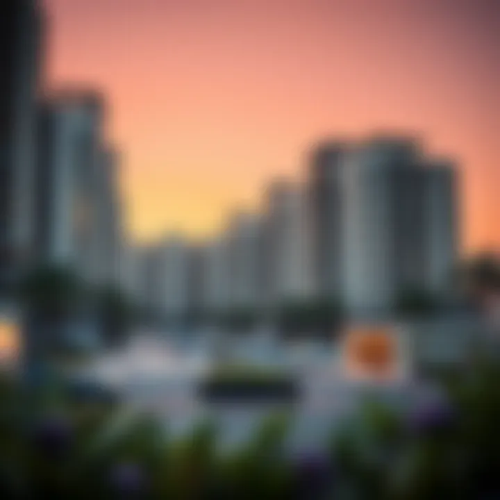 New modern residential buildings in Al Nahda representing real estate development trends.