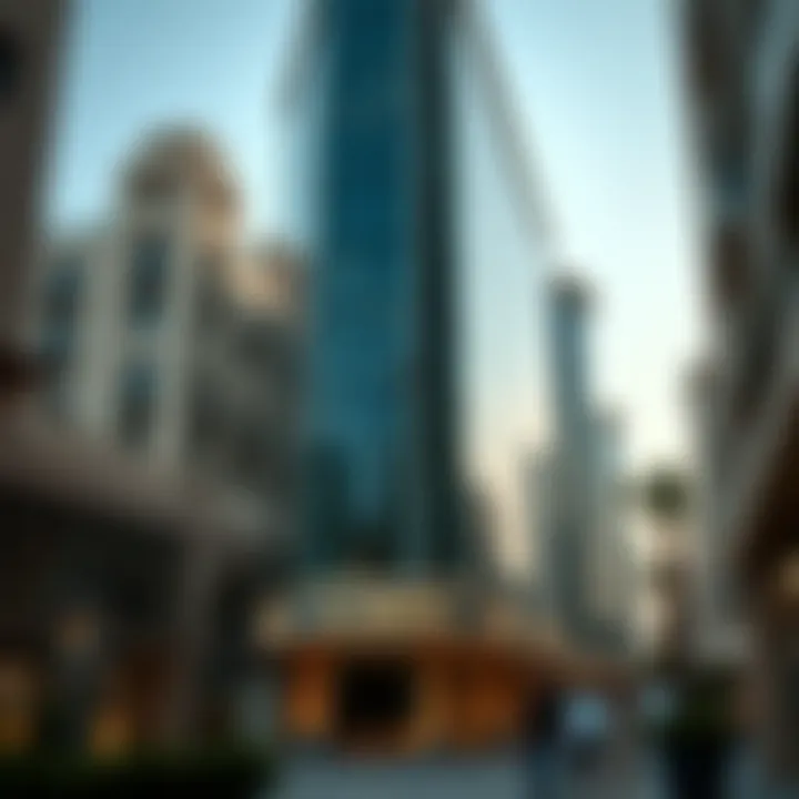 Architectural detail of Al Serkal Avenue