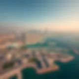 Aerial view of Al Sufouh showcasing its skyline and coastal areas