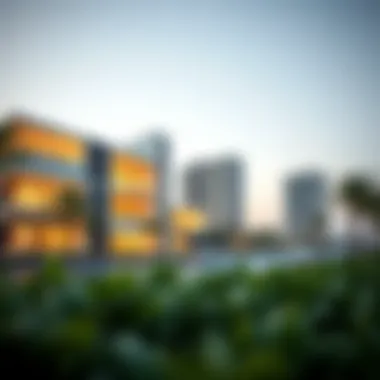Innovative Architectural Design of Dubai Haven A striking view of Aldar's Dubai Haven showcasing innovative architecture