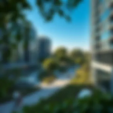 Green spaces integrated within Aldar's urban environment