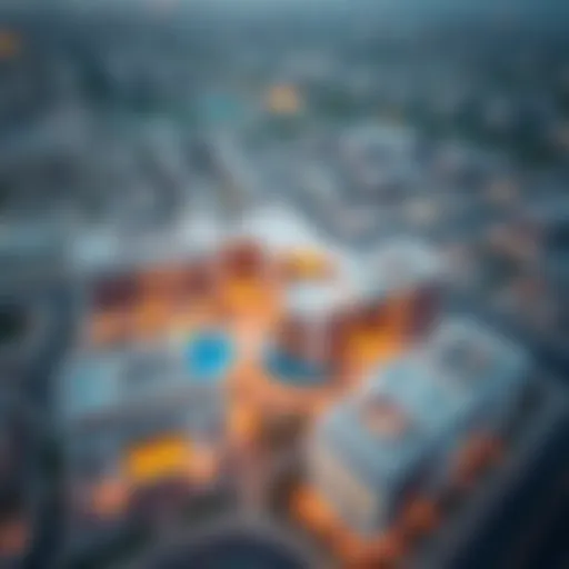 Aerial view of Al Reef Project showcasing modern architectural design