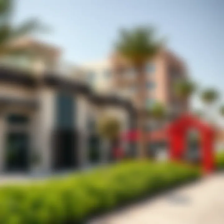 Vibrant community amenities surrounding Bateen Beach