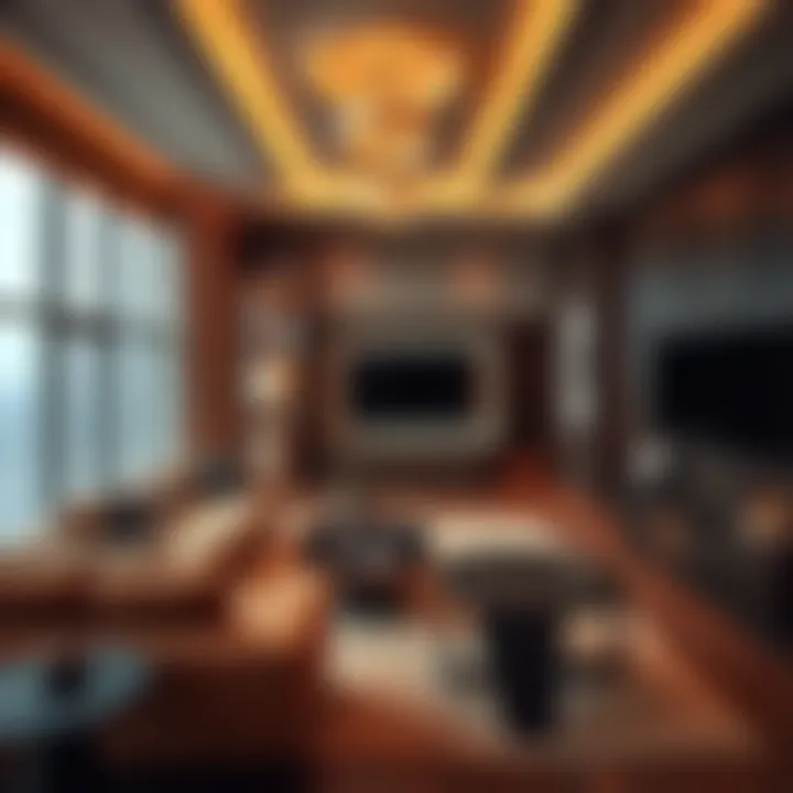 Luxurious interior of a Cavalli Tower apartment featuring high-end finishes
