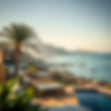 Stunning Coastal Landscape at Chalet Mamzar Beach A picturesque view of Chalet Mamzar Beach showcasing the stunning coastal landscape