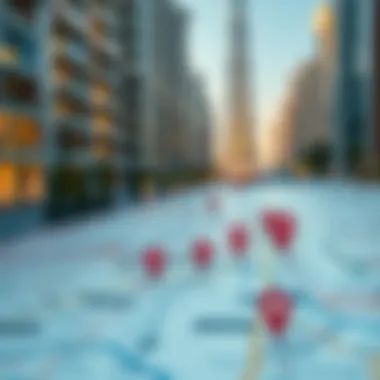 Strategic Locations for Renting in Dubai Map showing rental locations in Dubai