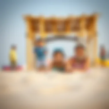 Family Fun at Al Bateen Beach Families enjoying a day at Al Bateen Beach