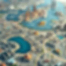 Detailed overview of Dubai's land distribution
