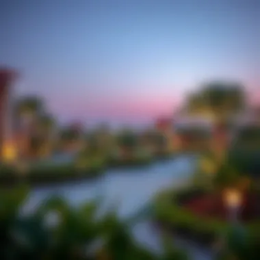 Green spaces and community areas within Dar Al-Musayef