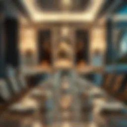 Elegant dining setup with exquisite tableware