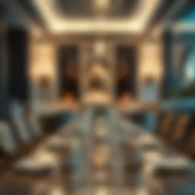 Elegant dining setup with exquisite tableware