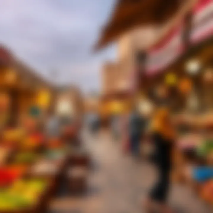 Vibrant market scene reflecting local culture in Dibba Al-Fujairah