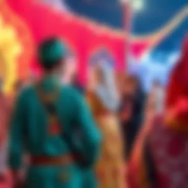 Cultural performances during Eid events