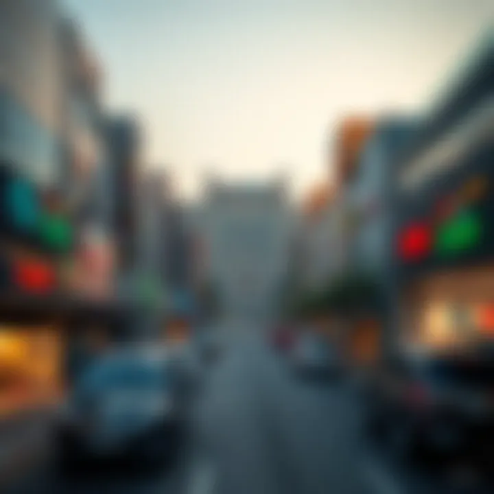 Commercial district in Al Dana highlighting business opportunities