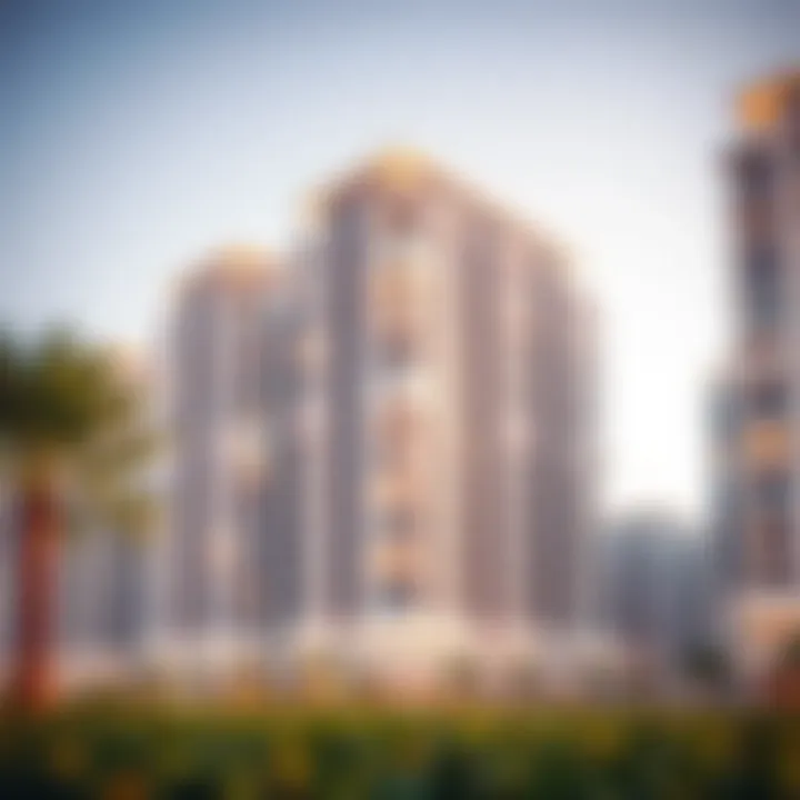 Modern residential buildings in Al Dana reflecting luxury living