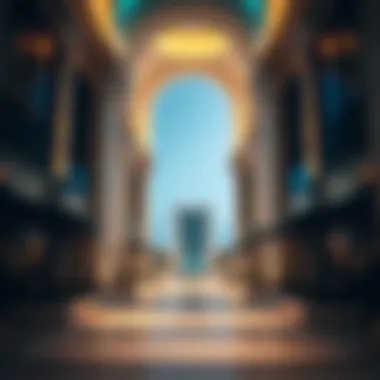 Architectural Highlights of Al Hamra Falcon Island Architectural marvels on Al Hamra Falcon Island highlighting modern design and elegance