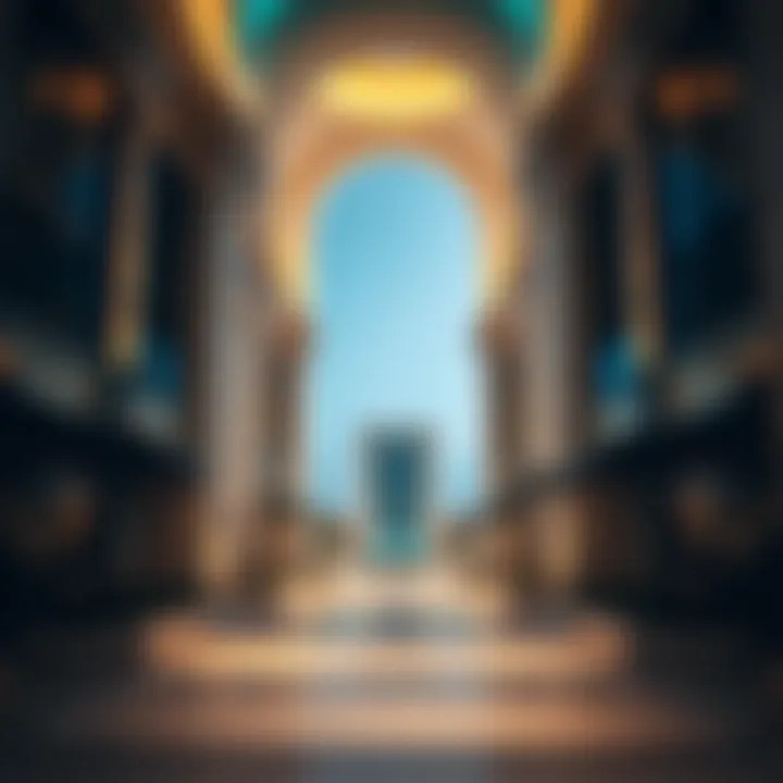 Architectural Highlights of Al Hamra Falcon Island Architectural marvels on Al Hamra Falcon Island highlighting modern design and elegance