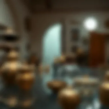 Cultural artifacts displayed in a local museum within Al Shindagha.