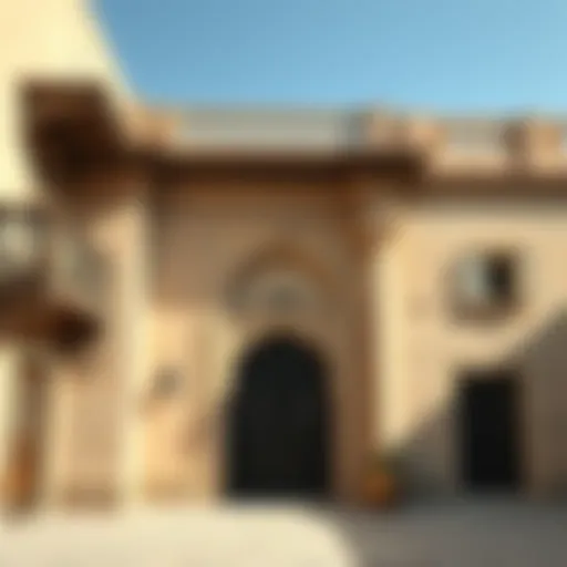 The stunning traditional architecture of Al Shindagha with intricate details.