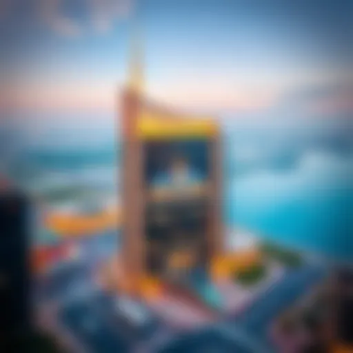 Aerial view showcasing the architectural elegance of Al Twar Centre