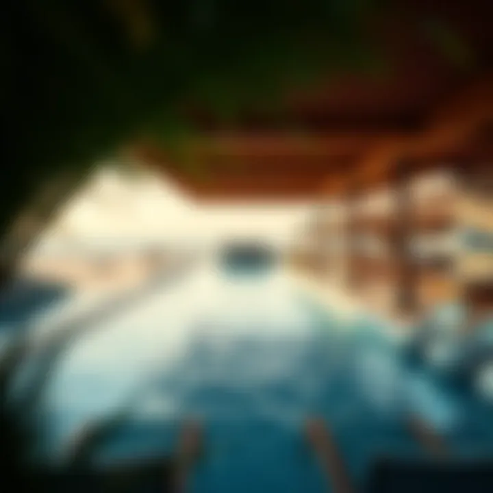 Stunning beachfront amenities including pools and lounges