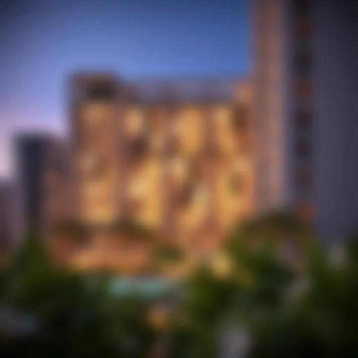 Luxury Boulevard Apartment Architectural Rendering Architectural rendering of a luxury Boulevard apartment