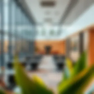 Modern Business Center Interior in Deira Interior of a contemporary business center in Deira with collaborative spaces