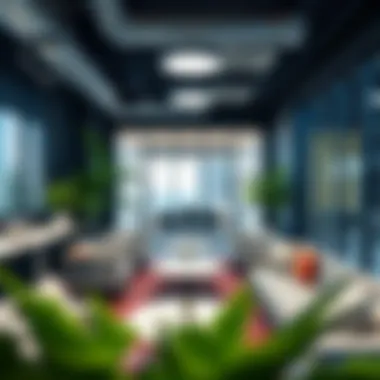 Modern Coworking Space Interiors A modern coworking space showcasing stylish office interiors