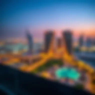 Breathtaking views from a residence in Damac Heights