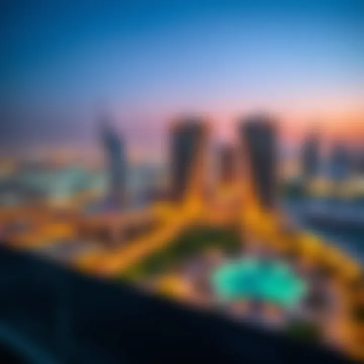 Breathtaking views from a residence in Damac Heights