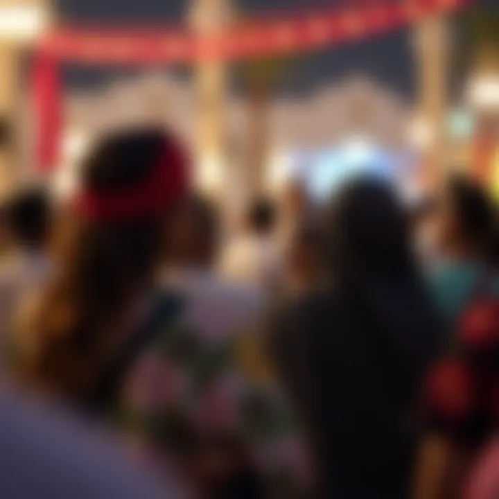 Community gathering at a cultural event