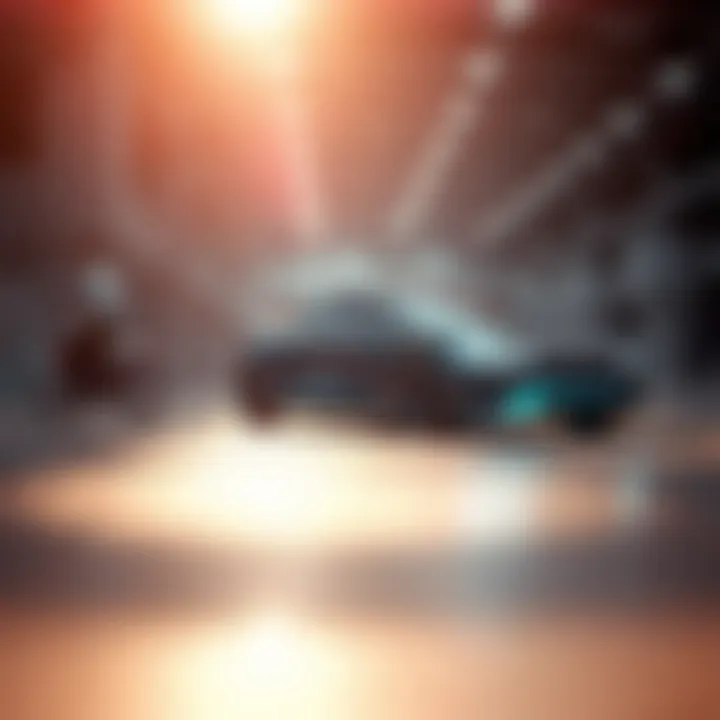 Future electric vehicle technology concept