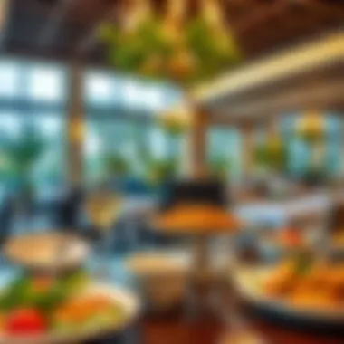 Diverse culinary offerings at Emirates Park Resort dining area