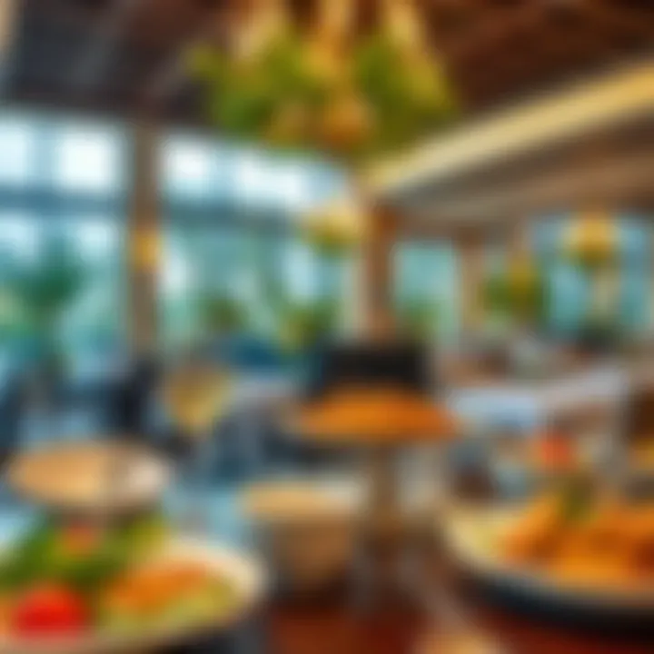 Diverse culinary offerings at Emirates Park Resort dining area