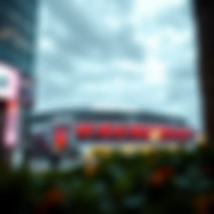 Nearby attractions and transportation options around Etihad Arena