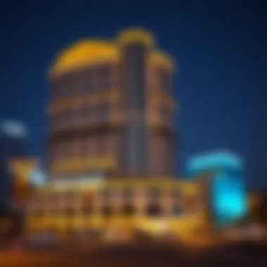 Strategic Location of First Central Hotel in Dubai Strategic location map highlighting First Central Hotel in Dubai
