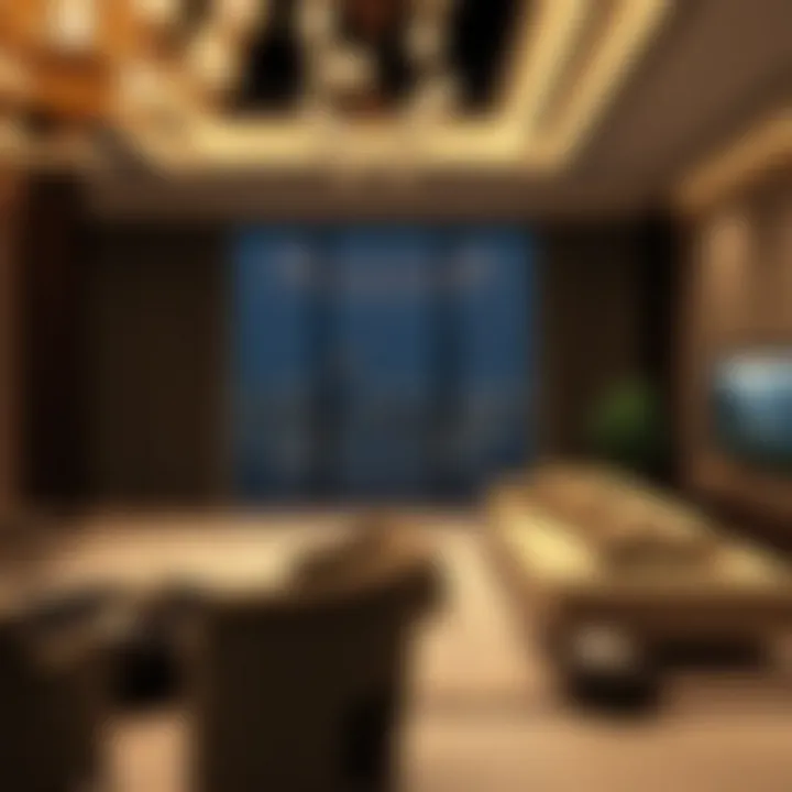 Interior design of a luxurious apartment in Marina Park Building