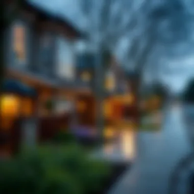 Visual representation of real estate value fluctuations