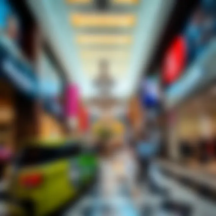 Vibrant shopping experience with various retail brands at Oasis Mall
