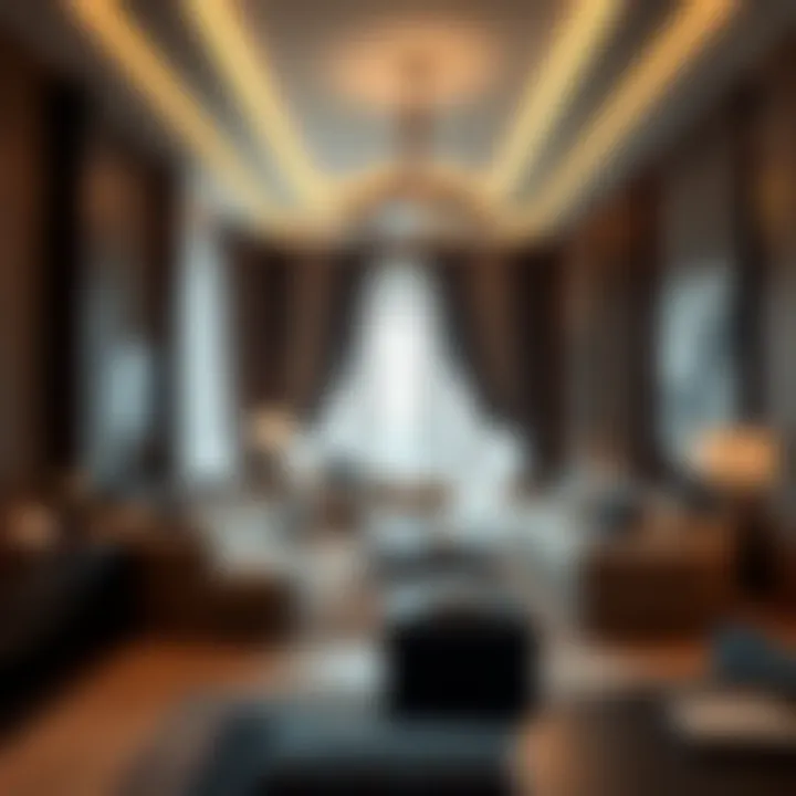 Luxurious one-bedroom flat interior design