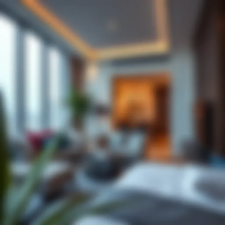 Modern amenities in one-bedroom flats