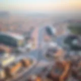 Panoramic view of Al-Wathba's residential area