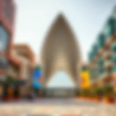Architectural features of Dubai Festival City with a focus on modern design