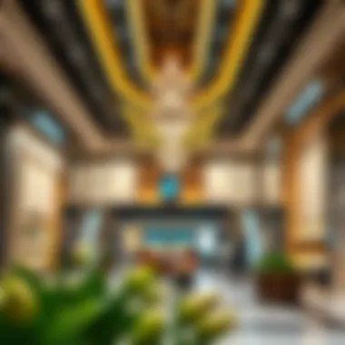 An interior shot of a high-end store at Dubai Festival City