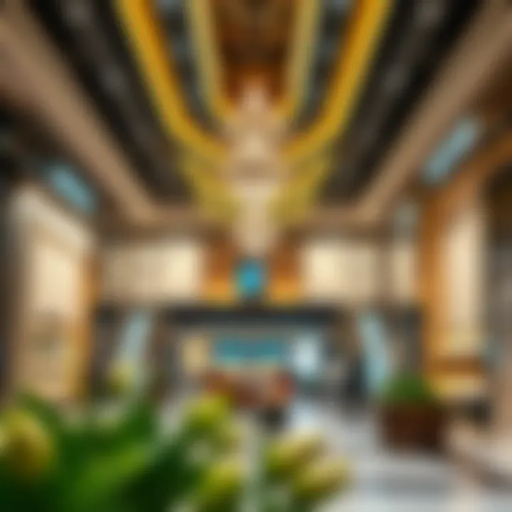 An interior shot of a high-end store at Dubai Festival City
